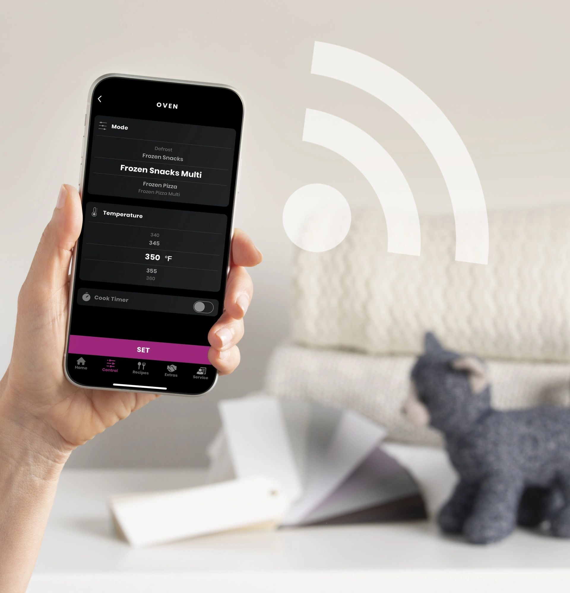 GE Profile oven smart app feature